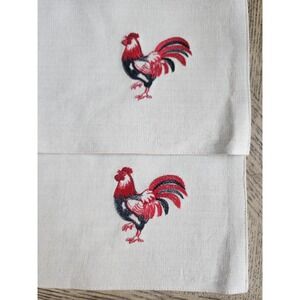 Rooster Placemats Set Of 2 Placemats Springmaid Wamsutta Rise & Shine Country